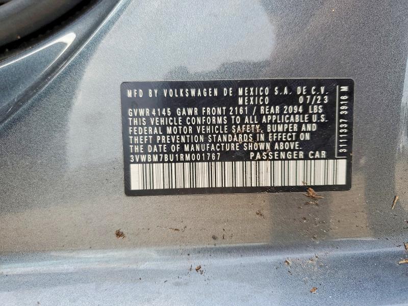 Продажа на аукционе авто 2024 Volkswagen Jetta, vin: 3VWBM7BU1RM001767, номер лота: 49886036