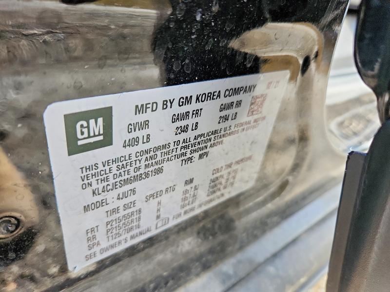 47629136 :رقم المزاد ، KL4CJESM6MB361986 vin ، 2021 Buick Encore مزاد بيع