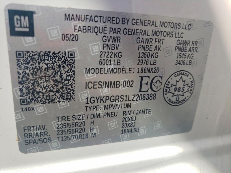 Продажа на аукционе авто 2020 Cadillac Xt6, vin: 1GYKPGRS1LZ206388, номер лота: 49983706