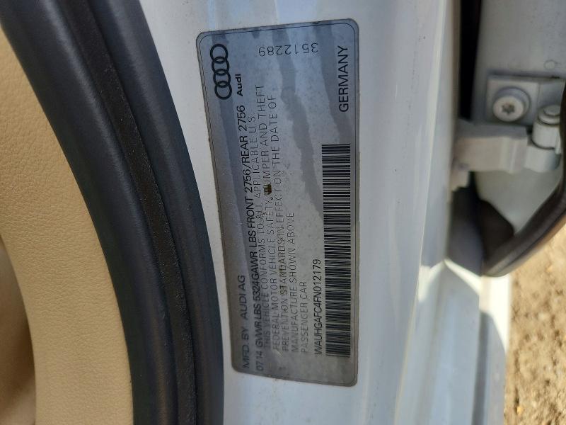 49109516 :رقم المزاد ، WAUHGAFC4FN012179 vin ، 2015 Audi A6 مزاد بيع