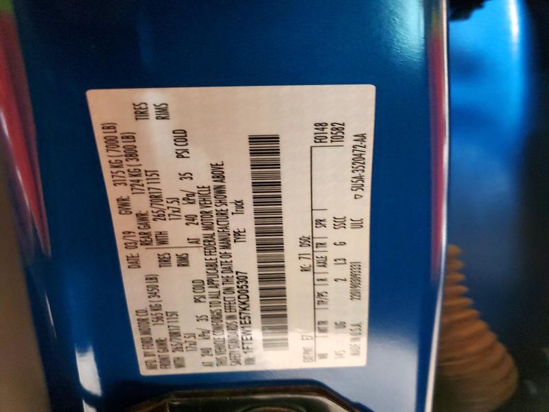 Продажа на аукционе авто 2019 Ford F150, vin: 1FTEW1E57KKD05307, номер лота: 49033896
