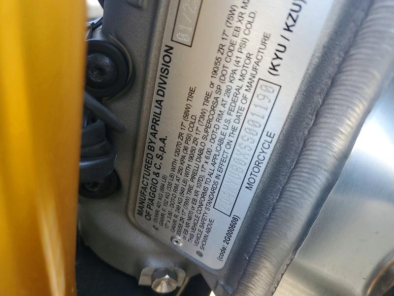Продаж на аукціоні авто 2025 Aprilia Rsv4, vin: ZD4KYUB0XSS001190, номер лоту: 50104596