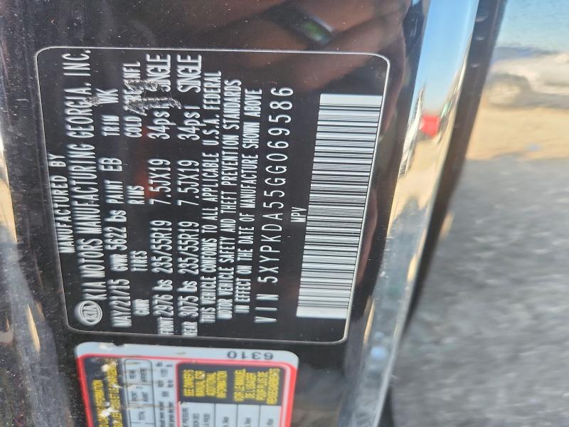 51796146 :رقم المزاد ، 5XYPKDA55GG069586 vin ، 2016 Kia Sorento مزاد بيع