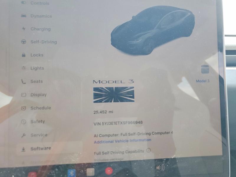 Продаж на аукціоні авто 2025 Tesla Model 3, vin: 5YJ3E1ETXSF966948, номер лоту: 50064156