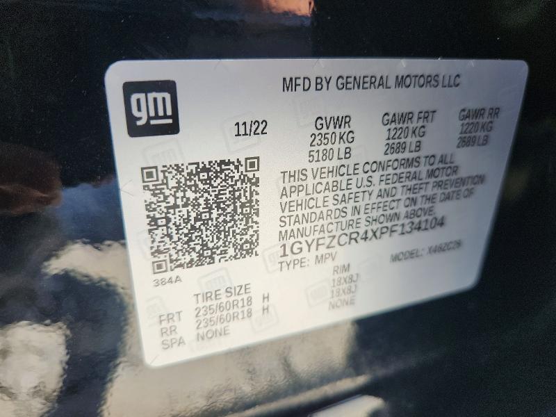 Продаж на аукціоні авто 2023 Cadillac Xt4, vin: 1GYFZCR4XPF134104, номер лоту: 51108336