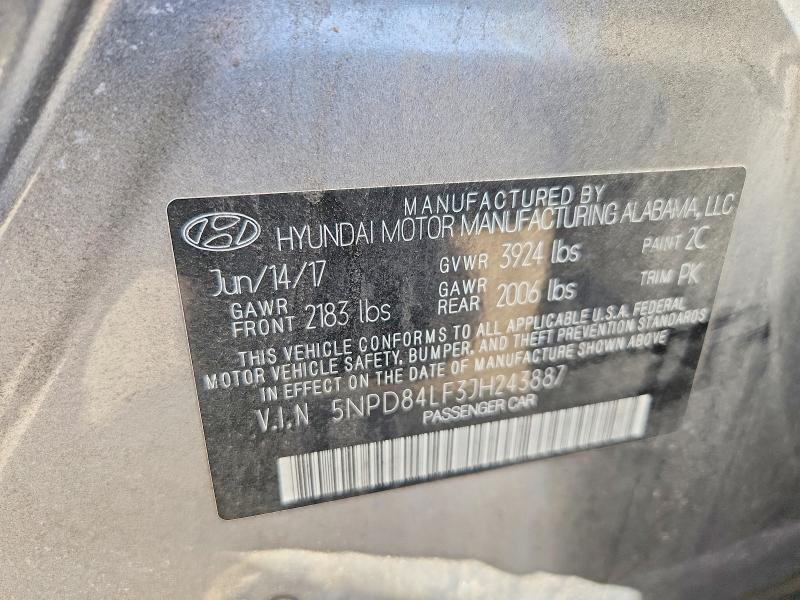 Продажа на аукционе авто 2018 Hyundai Elantra, vin: 5NPD84LF3JH243887, номер лота: 49288126