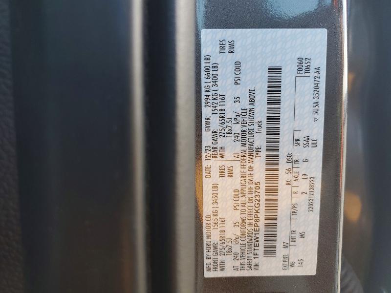 Aukcja sprzedaży 2023 Ford F150, vin: 1FTEW1EP8PKG23705, numer aukcji: 51665976