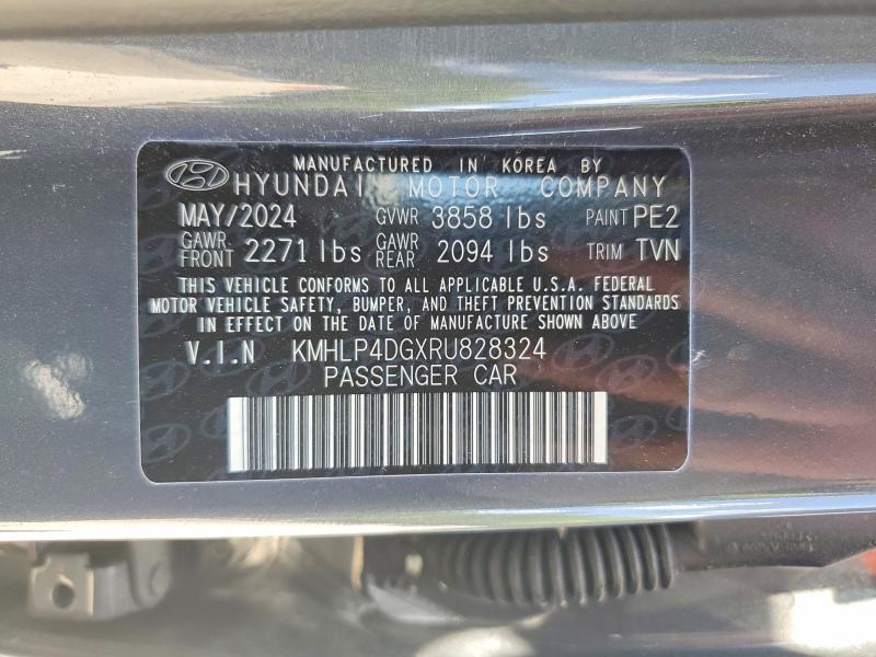 50303596 :رقم المزاد ، KMHLP4DGXRU828324 vin ، 2024 Hyundai Elantra مزاد بيع