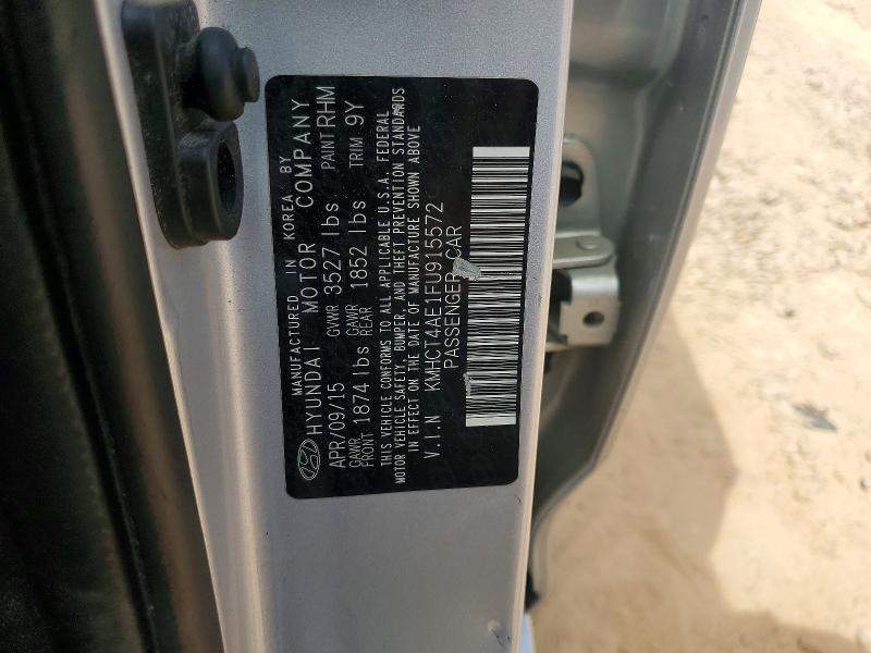 49756986 :رقم المزاد ، KMHCT4AE1FU915572 vin ، 2015 Hyundai Accent مزاد بيع