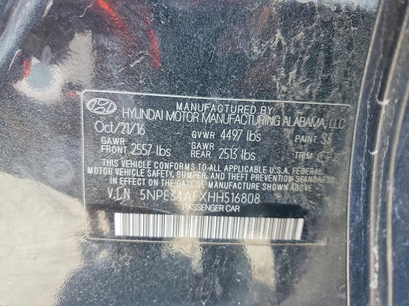 Продаж на аукціоні авто 2017 Hyundai Sonata, vin: 5NPE34AFXHH516808, номер лоту: 50892876