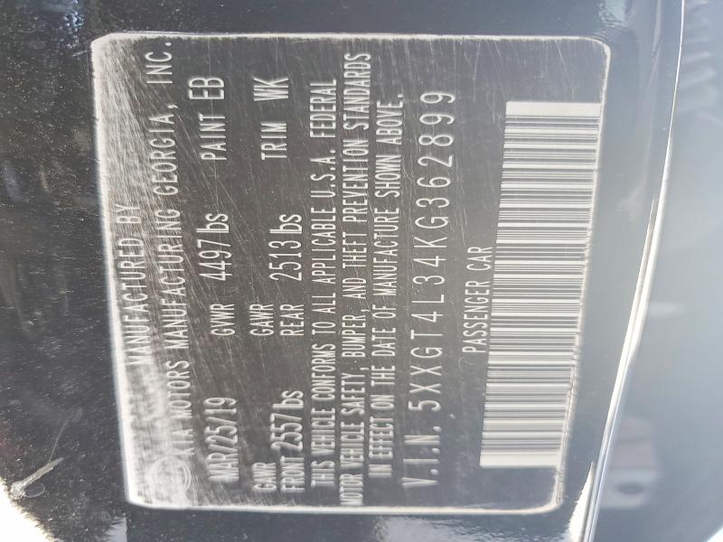 49385096 :رقم المزاد ، 5XXGT4L34KG362899 vin ، 2019 Kia Optima مزاد بيع