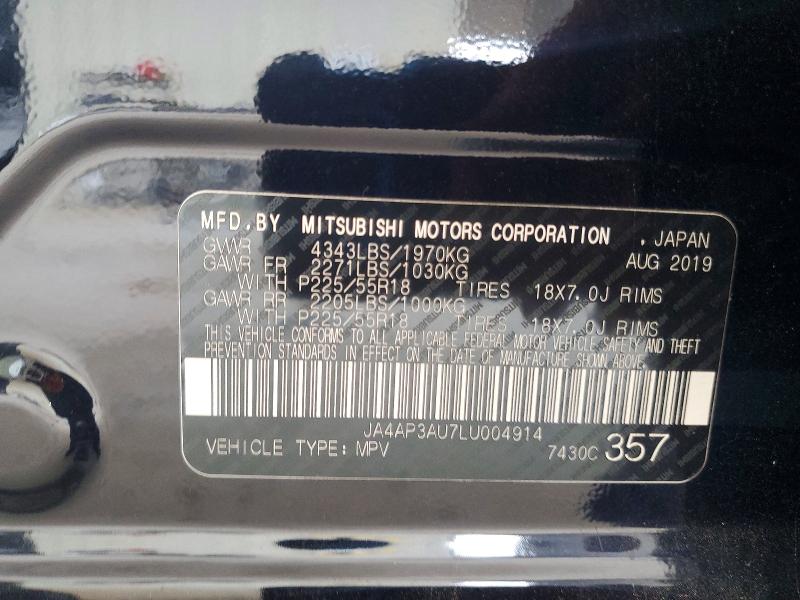 Aukcja sprzedaży 2020 Mitsubishi Outlander Sport, vin: JA4AP3AU7LU004914, numer aukcji: 48232906