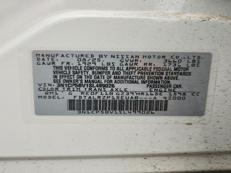 Aukcja sprzedaży 2025 Nissan Kicks Play, vin: 3N1CP5BV1SL499026, numer aukcji: 51654826