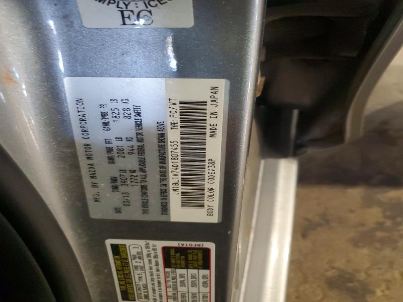 Aukcja sprzedaży 2013 Mazda 3, vin: JM1BL1V74D1807455, numer aukcji: 50455186