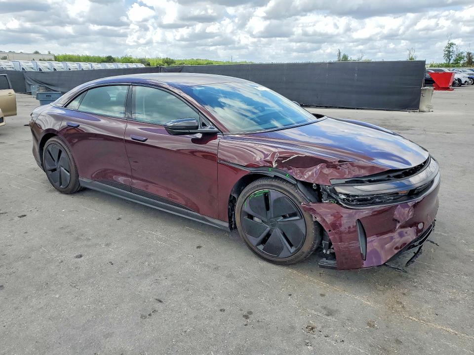 51753736 :رقم المزاد ، 50EA1TEA7SA002518 vin ، 2025 Lucid Motors Air مزاد بيع
