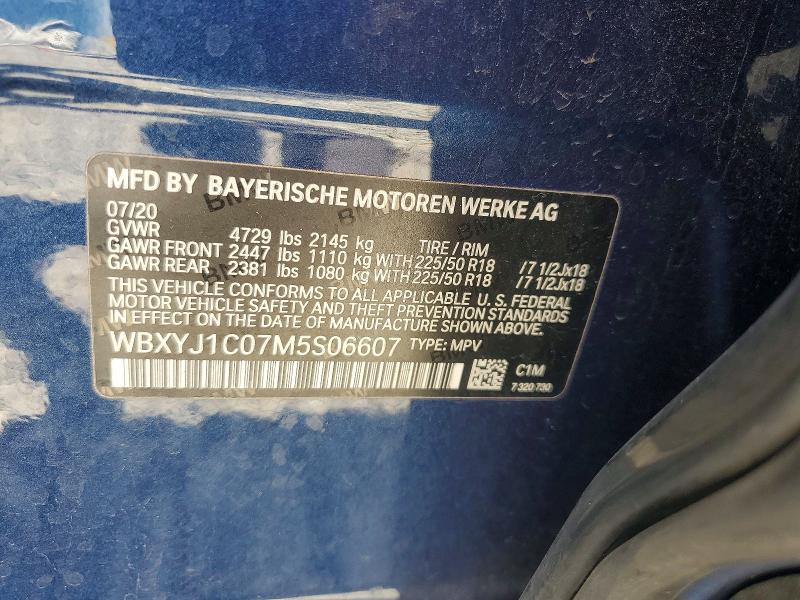 Aukcja sprzedaży 2021 Bmw X2, vin: WBXYJ1C07M5S06607, numer aukcji: 50144796