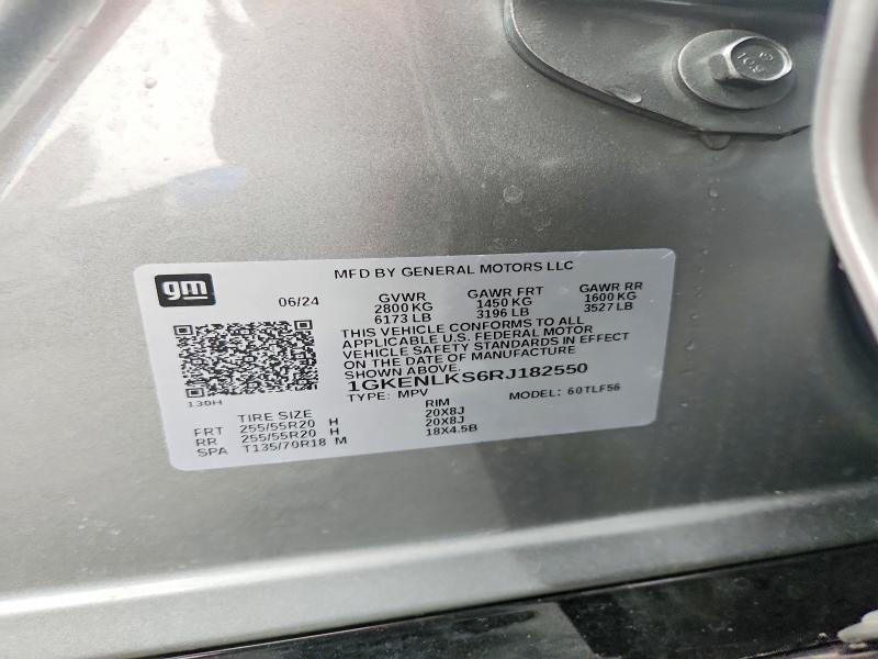 Aukcja sprzedaży 2024 Gmc Acadia, vin: 1GKENLKS6RJ182550, numer aukcji: 48873096