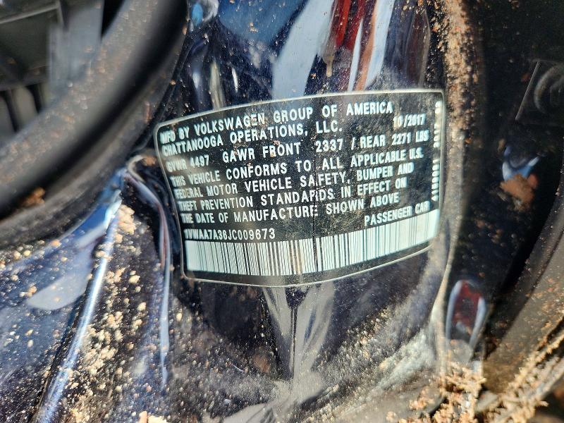 Aukcja sprzedaży 2018 Volkswagen Passat, vin: 1VWAA7A36JC009673, numer aukcji: 48479796
