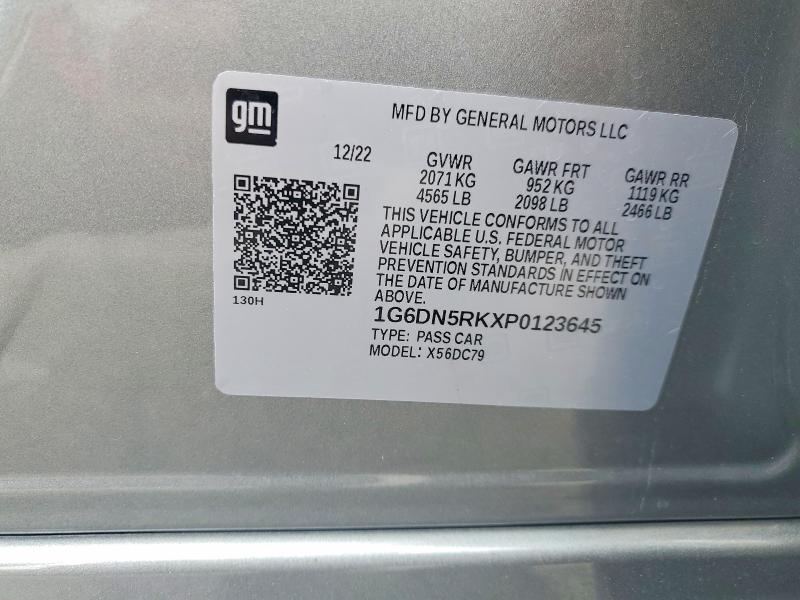 2023 Cadillac Ct5 მანქანა იყიდება აუქციონზე, vin: 1G6DN5RKXP0123645, აუქციონის ნომერი: 49064506