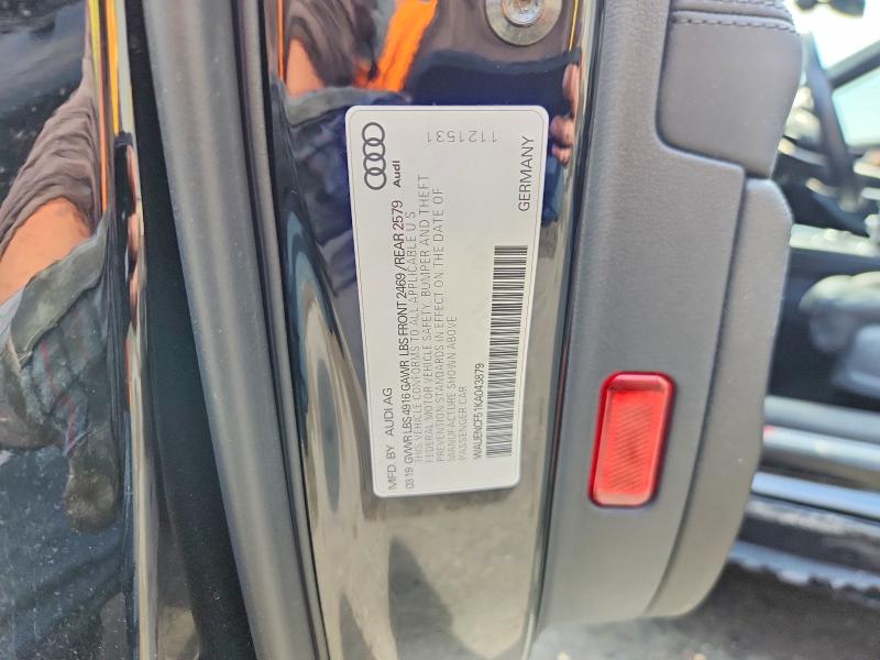 2019 Audi A5 მანქანა იყიდება აუქციონზე, vin: WAUENCF51KA043879, აუქციონის ნომერი: 50110826