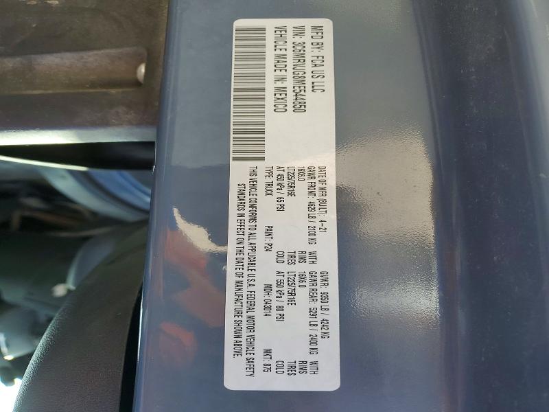 Продажа на аукционе авто 2021 Ram Promaster 3500, vin: 3C6MRVJG8ME544850, номер лота: 49717736