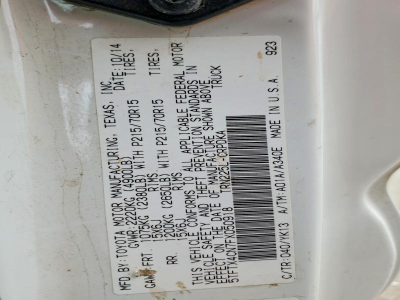 2015 Toyota Tacoma მანქანა იყიდება აუქციონზე, vin: 5TFTX4CN7FX050918, აუქციონის ნომერი: 47663476