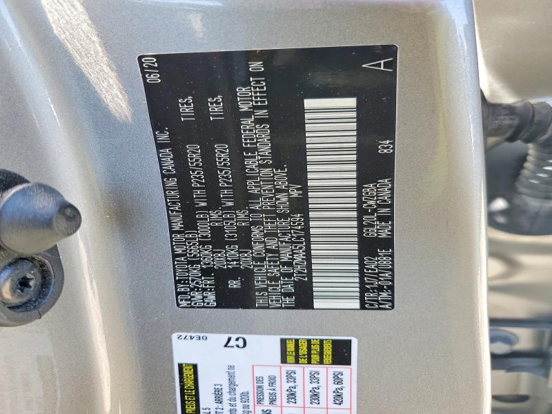 Продажа на аукционе авто 2020 Lexus Rx 350, vin: 2T2HZMAA5LC174594, номер лота: 49046166