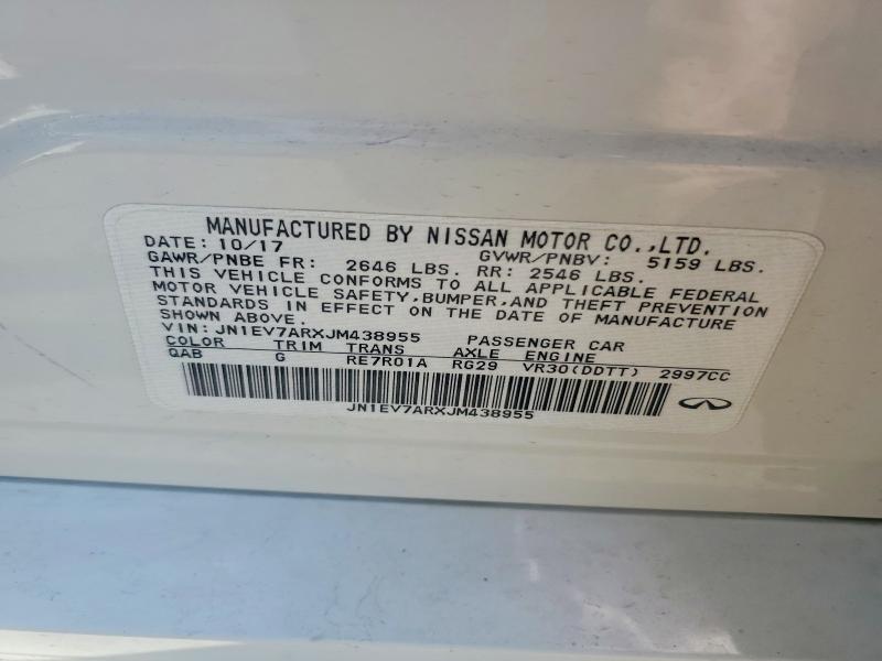 Продажа на аукционе авто 2018 Infiniti Q50, vin: JN1EV7ARXJM438955, номер лота: 49387226