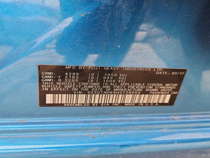 Aukcja sprzedaży 2017 Subaru Impreza, vin: 4S3GTAD69H3728050, numer aukcji: 51534056