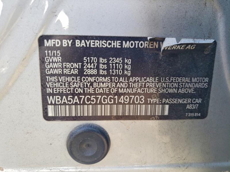 Продажа на аукционе авто 2016 Bmw 528, vin: WBA5A7C57GG149703, номер лота: 48096596