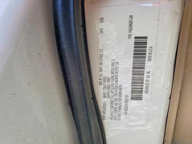 2005 Subaru Legacy მანქანა იყიდება აუქციონზე, vin: 4S3BL676756225193, აუქციონის ნომერი: 50756756