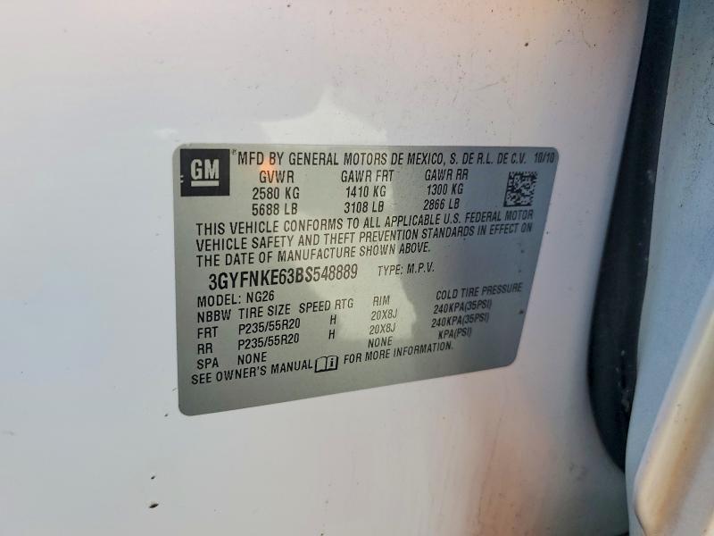 Продаж на аукціоні авто 2011 Cadillac Srx, vin: 3GYFNKE63BS548889, номер лоту: 50452076