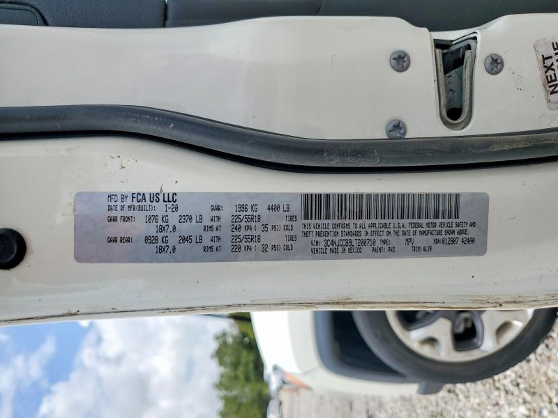 Продаж на аукціоні авто 2020 Jeep Compass, vin: 3C4NJCCB9LT200710, номер лоту: 50952256
