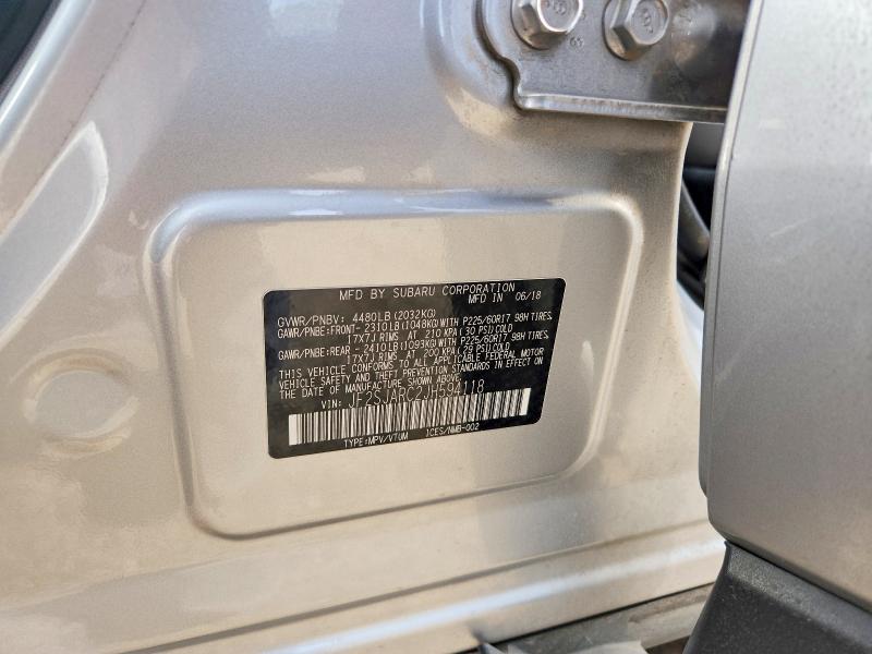 49403956 :رقم المزاد ، JF2SJARC2JH594118 vin ، 2018 Subaru Forester مزاد بيع