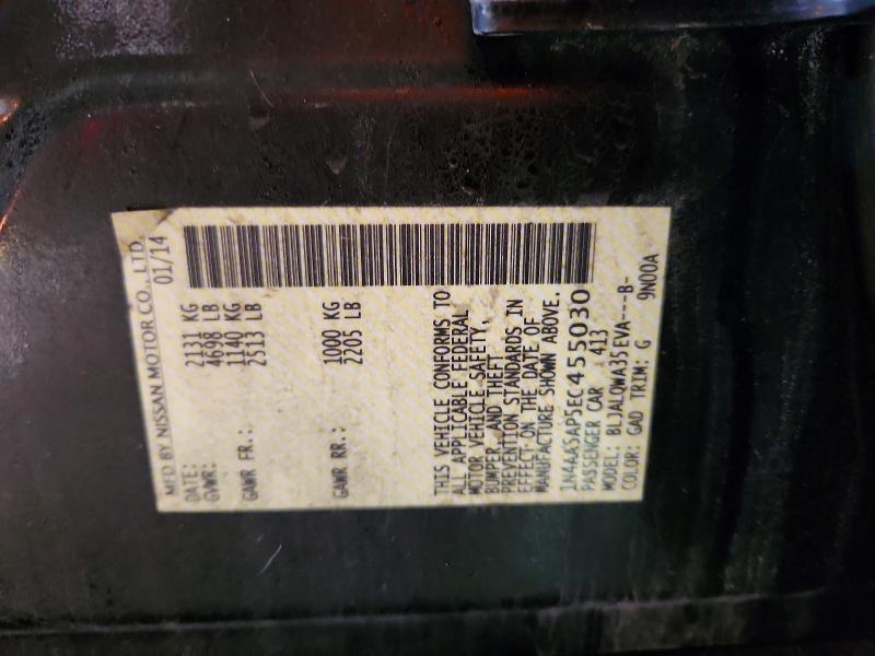 2014 Nissan Maxima მანქანა იყიდება აუქციონზე, vin: 1N4AA5AP5EC455030, აუქციონის ნომერი: 48789096