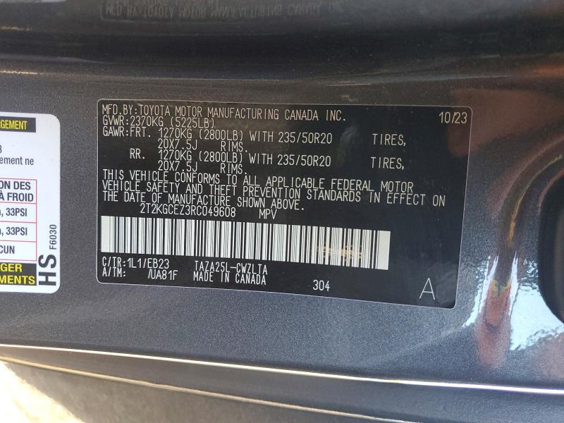 Продаж на аукціоні авто 2024 Lexus Nx 350, vin: 2T2KGCEZ3RC049608, номер лоту: 51367886