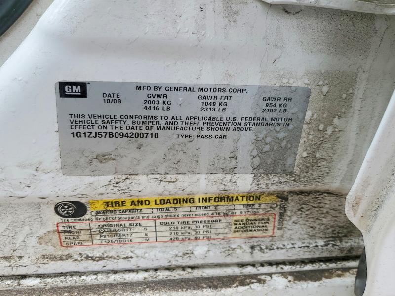 Продажа на аукционе авто 2009 Chevrolet Malibu, vin: 1G1ZJ57B094200710, номер лота: 48241086