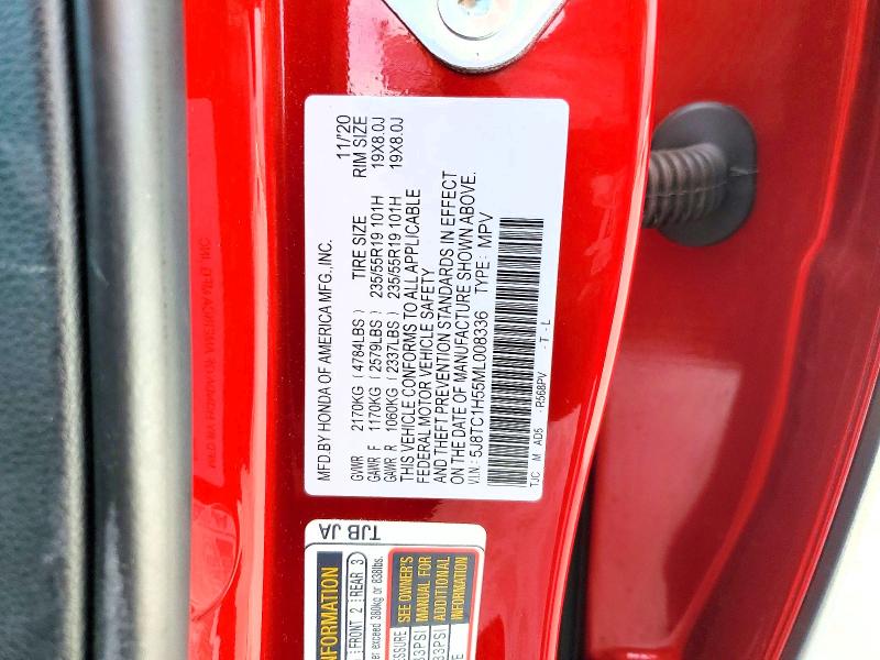 Aukcja sprzedaży 2021 Acura Rdx, vin: 5J8TC1H55ML008336, numer aukcji: 48361326