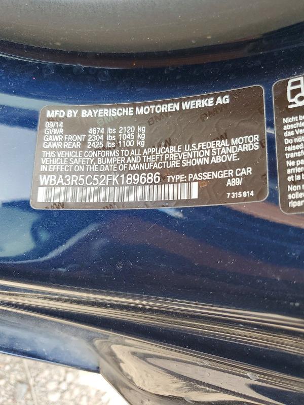 Aukcja sprzedaży 2015 Bmw 435, vin: WBA3R5C52FK189686, numer aukcji: 49680106