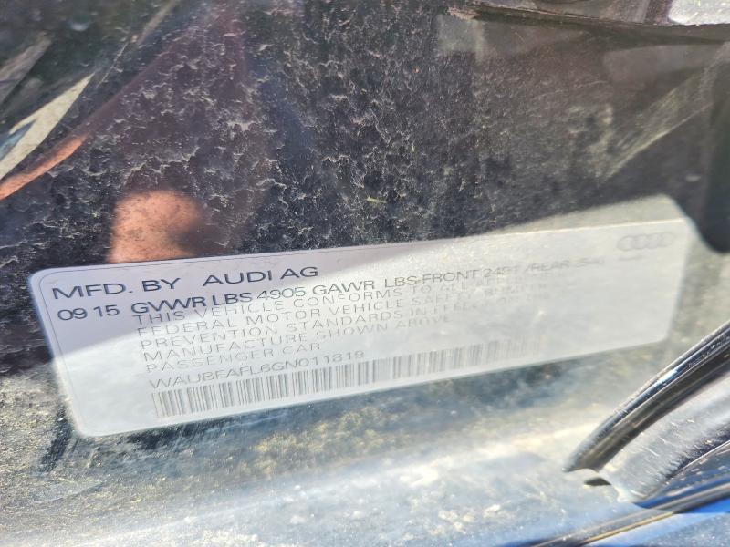 47882626 :رقم المزاد ، WAUBFAFL6GN011819 vin ، 2016 Audi A4 مزاد بيع