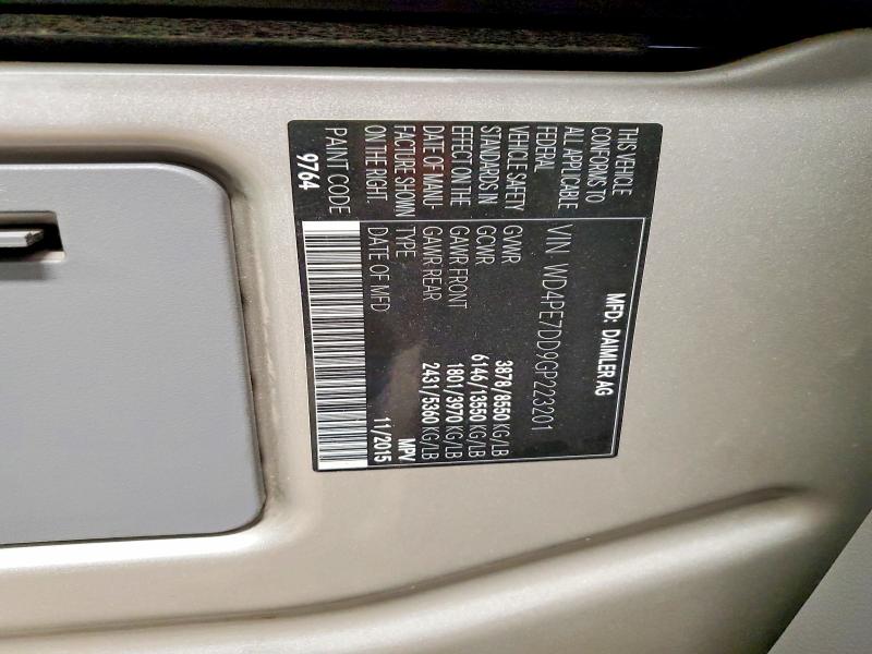 Продажа на аукционе авто 2016 Mercedes-benz Sprinter, vin: WD4PE7DD9GP223201, номер лота: 50753066