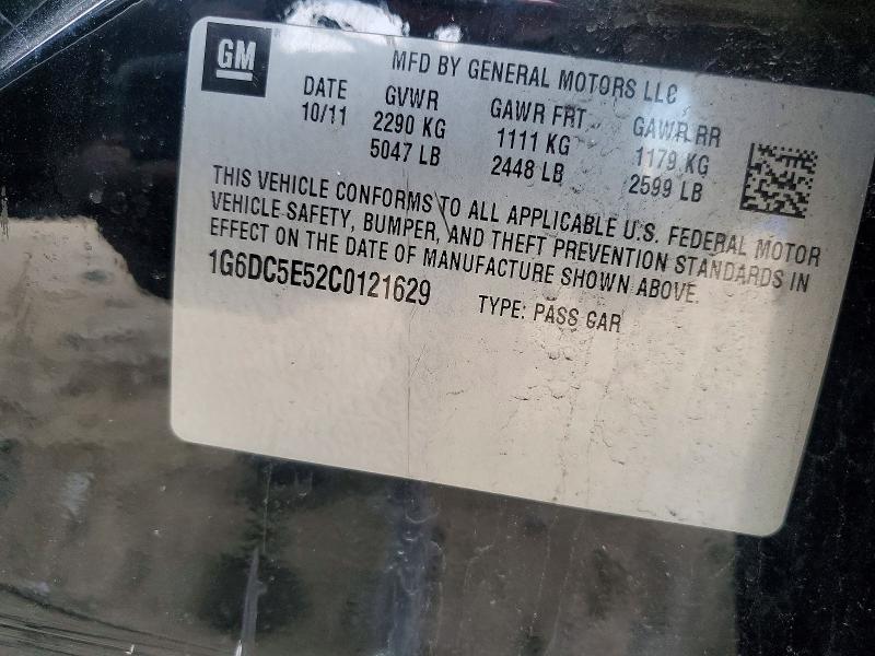 2012 Cadillac Cts მანქანა იყიდება აუქციონზე, vin: 1G6DC5E52C0121629, აუქციონის ნომერი: 48856586