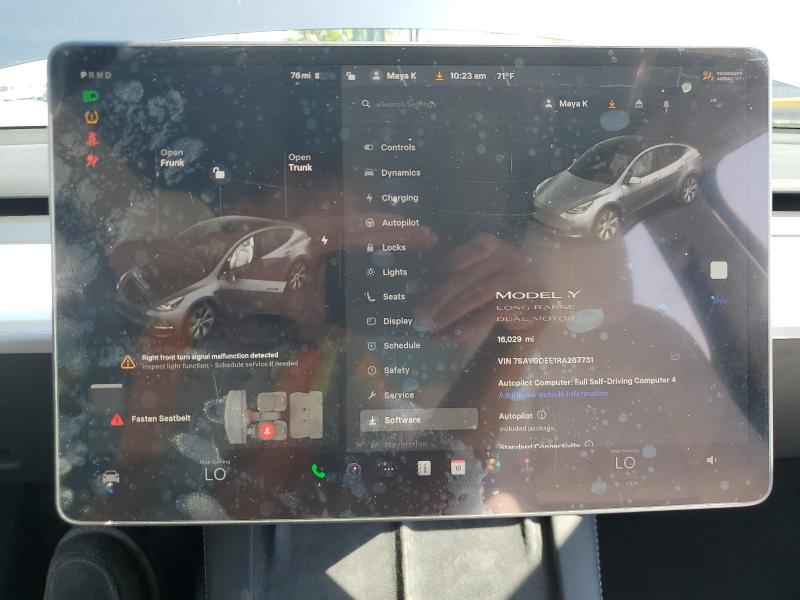 2024 Tesla Model Y მანქანა იყიდება აუქციონზე, vin: 7SAYGDEE1RA287731, აუქციონის ნომერი: 49508536