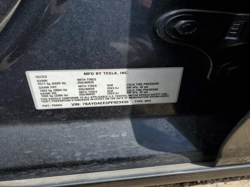 Aukcja sprzedaży 2023 Tesla Model Y, vin: 7SAYGAEE5PF923436, numer aukcji: 49904126