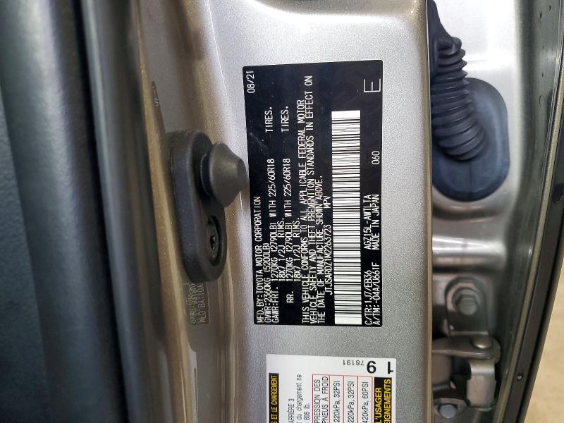 Aukcja sprzedaży 2021 Lexus Nx 300, vin: JTJSARDZ1M2263723, numer aukcji: 50076986