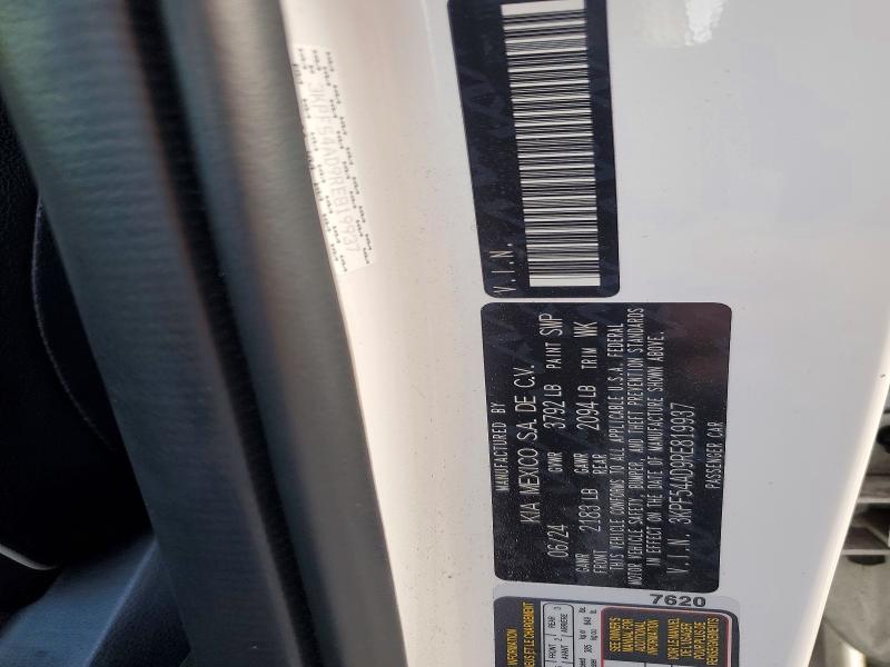 Aukcja sprzedaży 2024 Kia Forte, vin: 3KPF54AD9RE819937, numer aukcji: 48611726
