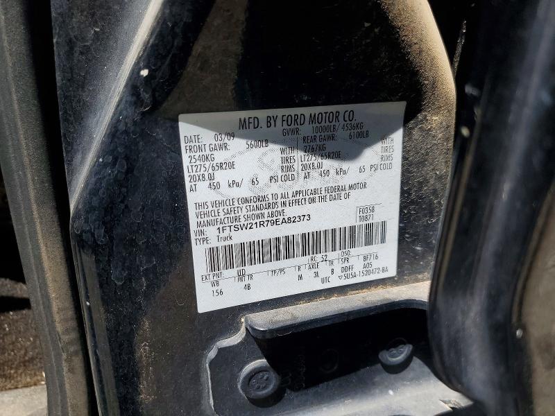 Aukcja sprzedaży 2009 Ford F250, vin: 1FTSW21R79EA82373, numer aukcji: 50320956