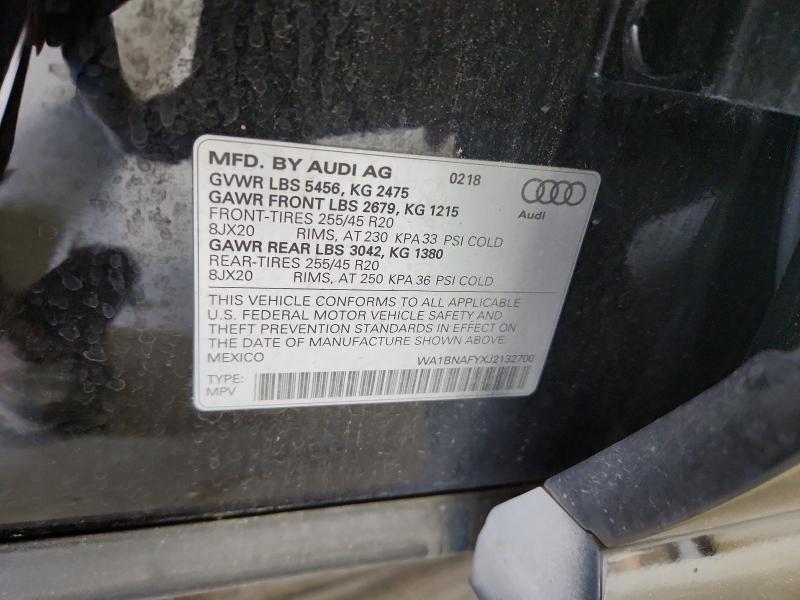 Продажа на аукционе авто 2018 Audi Q5, vin: WA1BNAFYXJ2132700, номер лота: 49940766
