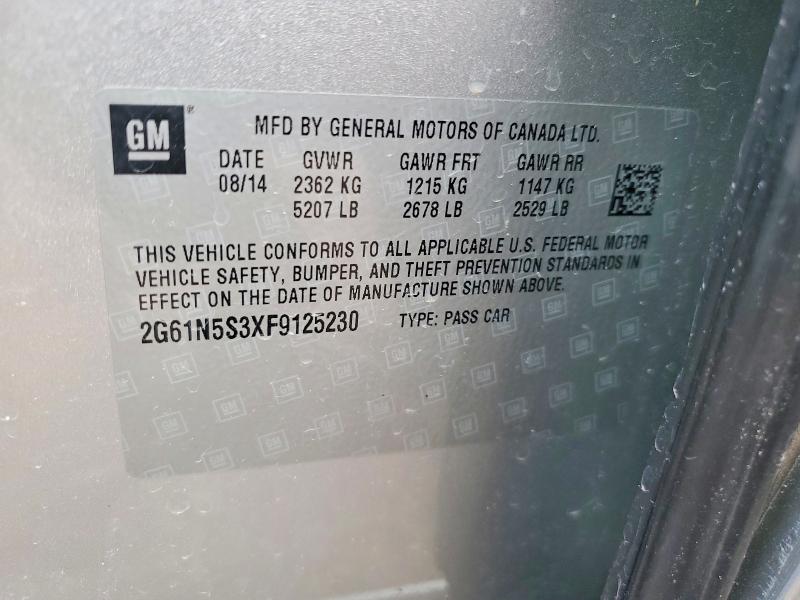 Aukcja sprzedaży 2015 Cadillac Xts, vin: 2G61N5S3XF9125230, numer aukcji: 49431746