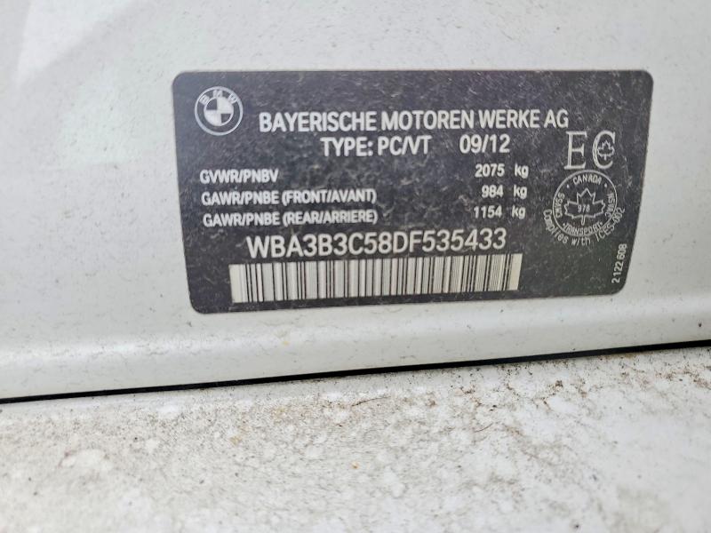 Aukcja sprzedaży 2013 Bmw 328, vin: WBA3B3C58DF535433, numer aukcji: 49625286
